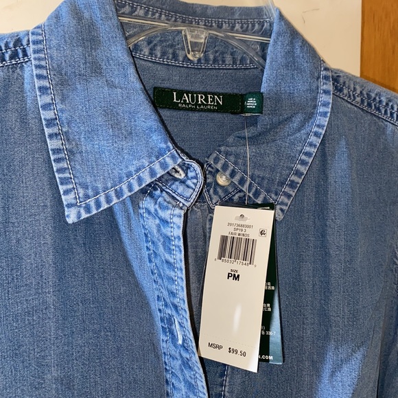 💙NWT Ralph Lauren Puffy Sleeved Blouse - Picture 3 of 6